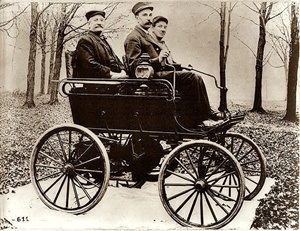 An 1897 Oldsmobile.