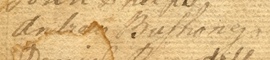 Andrew's signature on the Cumberland Compact in 1780.