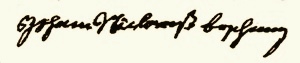 Copy of Johann Nicholas Boschung signature