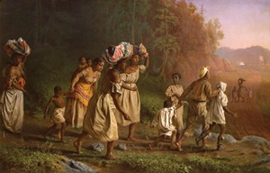 On to Liberty, 1867, by Theodor Kaufmann, (1814-1896). Oil on canvas