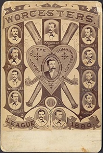 Baseball card from 1880 Worcester baseball card.